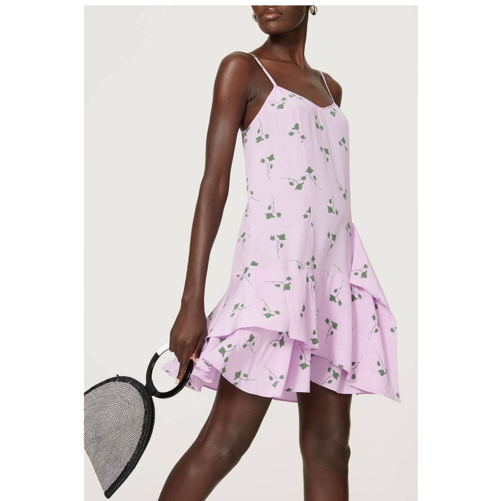 Thakoon Collective lilac spaghetti strapped adjustable